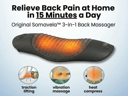 Somavela™ 3 in 1  Back Massager Relieve Sciatica and Back Pain