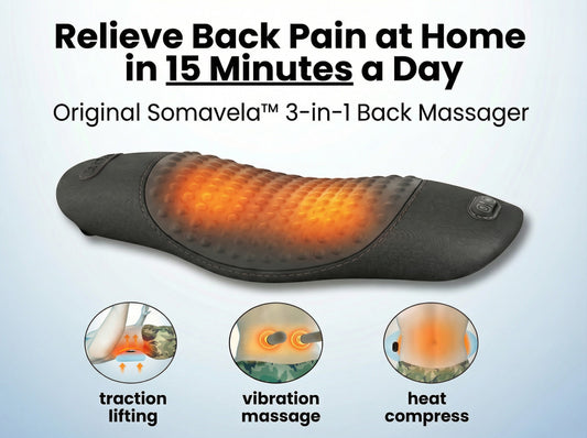 Somavela™ 3 in 1  Back Massager Relieve Sciatica and Back Pain
